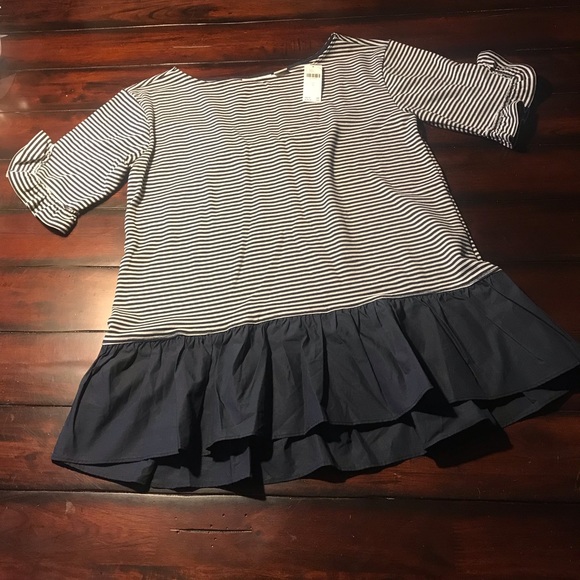 NWT Anthropologie Ruffled Peplum Top. Size small - Picture 3 of 6